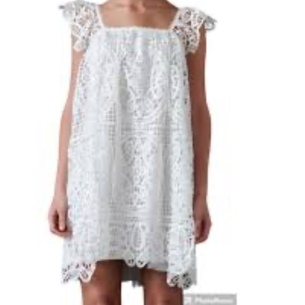 Endless Rose White Sleeveless Square Neck Sundress